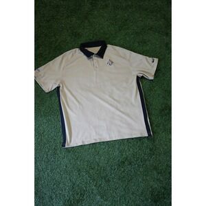 Nike On-Field Polo Shirt Mens XL Cream NFL New Orleans Saints Football‎ Dri Fit